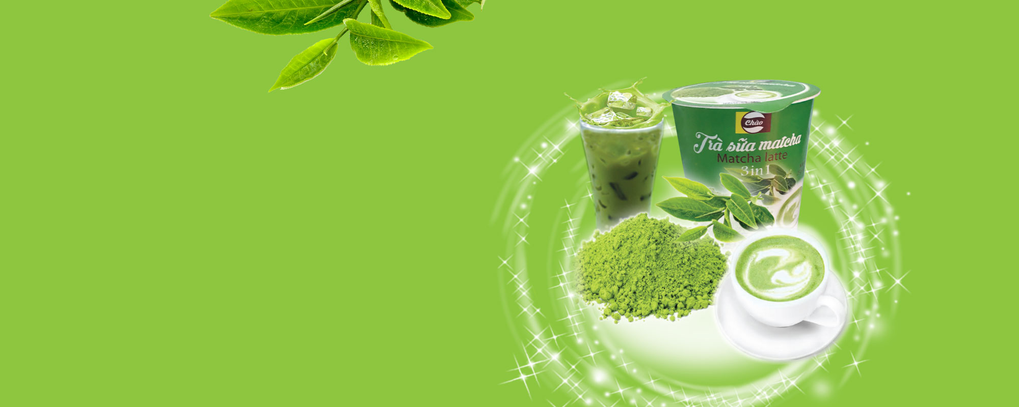 Cafe đen ly đá, cafe đậm đà, trà sữa matcha